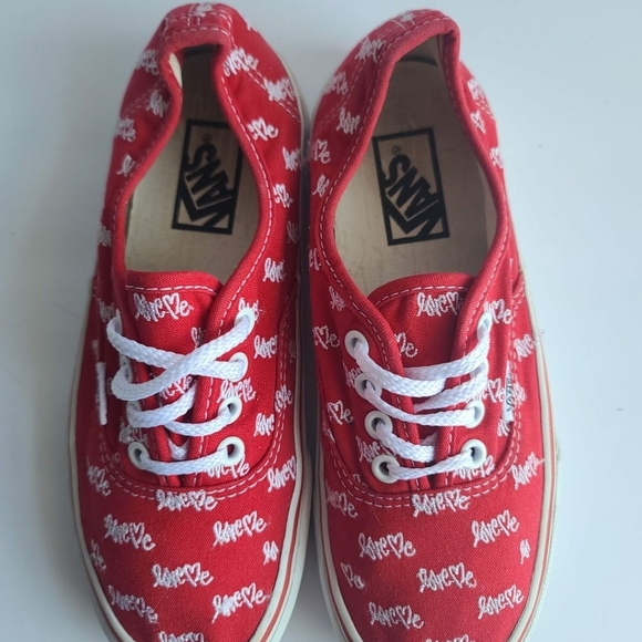 Vans Sneakers red Mens 5.5 women 7 - Picture 2 of 10